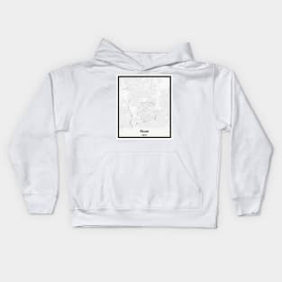 Map of Nicosia - Cyprus Kids Hoodie